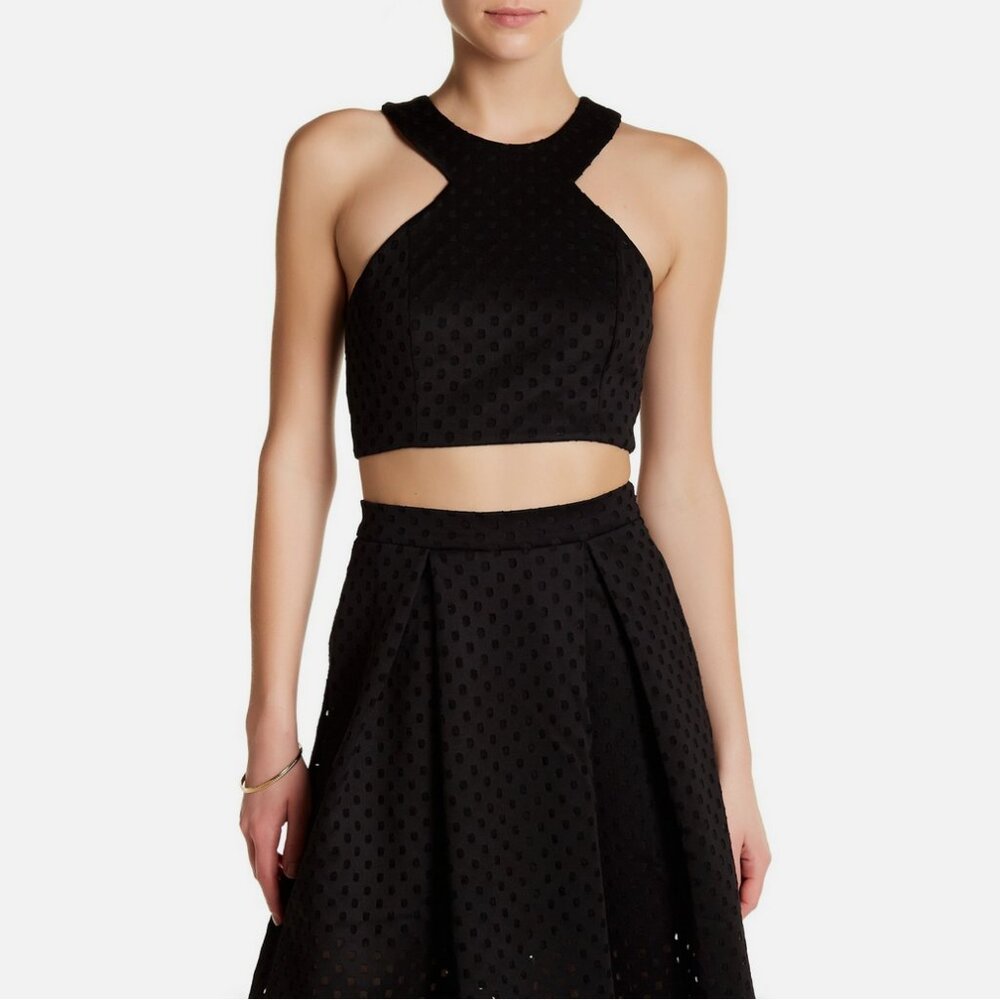 NBD Crossfire Halter Neck Crop Top